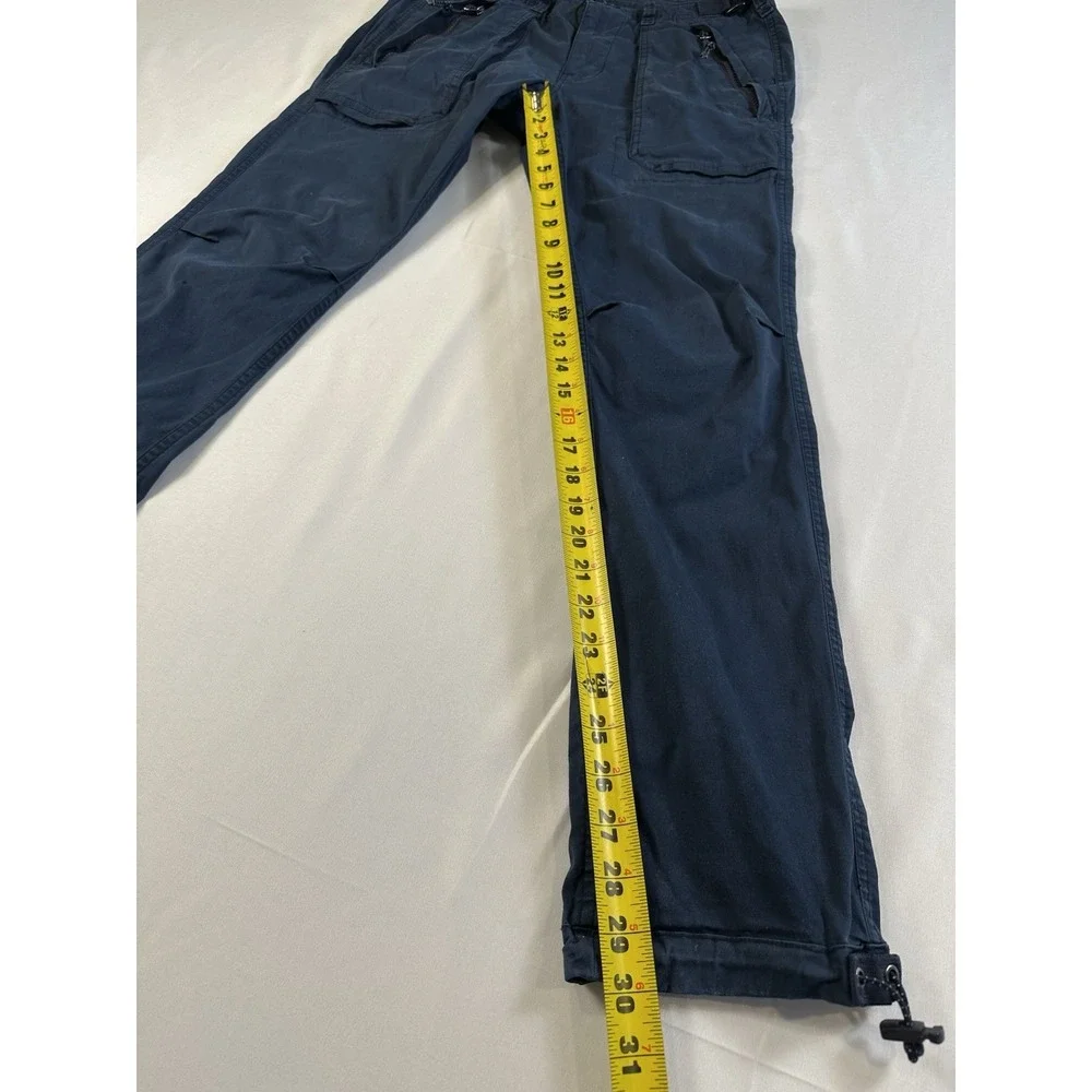 Abercrombie & Fitch 31x32 Navy Blue Slim Straight Y2K Gorpcore Mens Cargo Pants‎